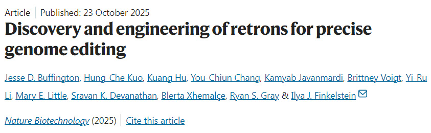 用于精准基因组编辑的逆转录子的发现与改造 用于精准基因组编辑的逆转录子的发现与改造
