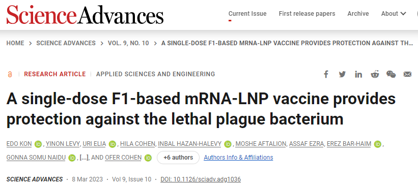 科学家们通过研究开发出了首个基于mRNA的疫苗