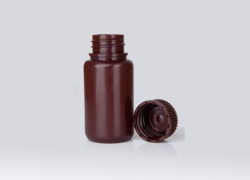 60ml广口塑料瓶，棕色，PP材质，灭菌