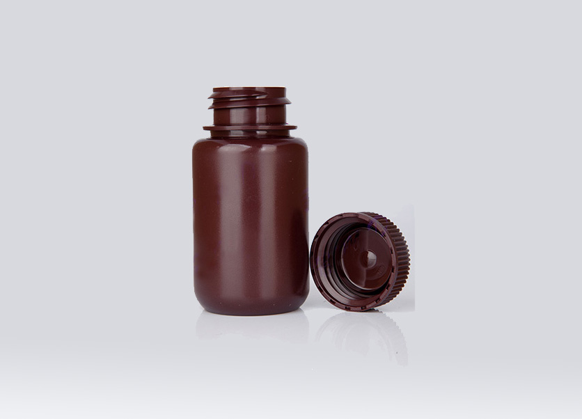 广口试剂瓶，棕色，125ml