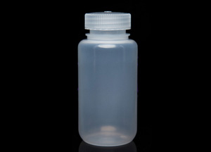 250ml 旋盖广口塑料瓶<瓶身本色白+半透明盖>